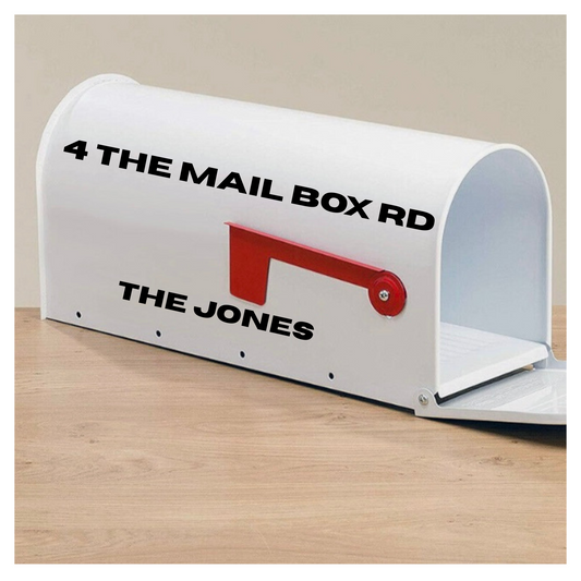 Adhesive Permanent Letterbox Decals