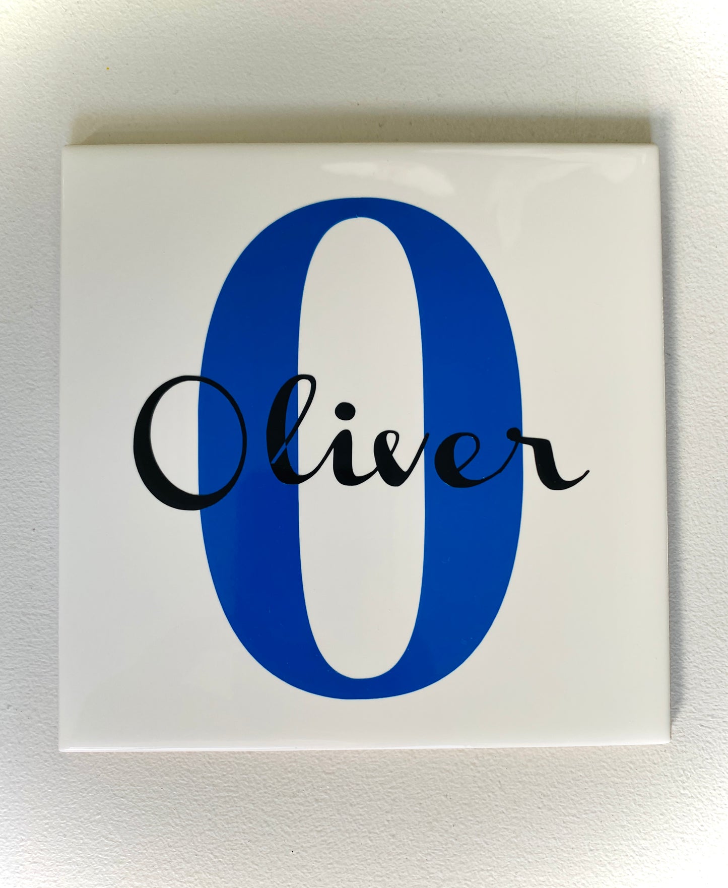 Monogram Name & Initial Tile