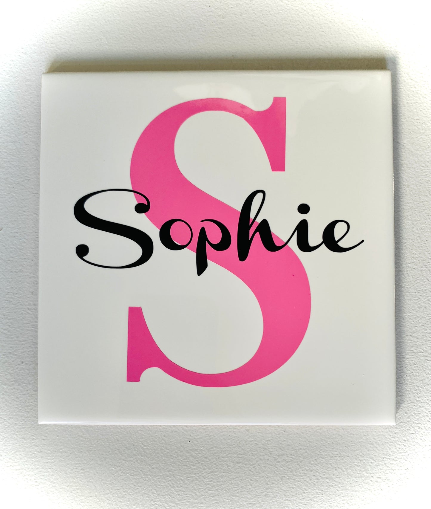 Monogram Name & Initial Tile