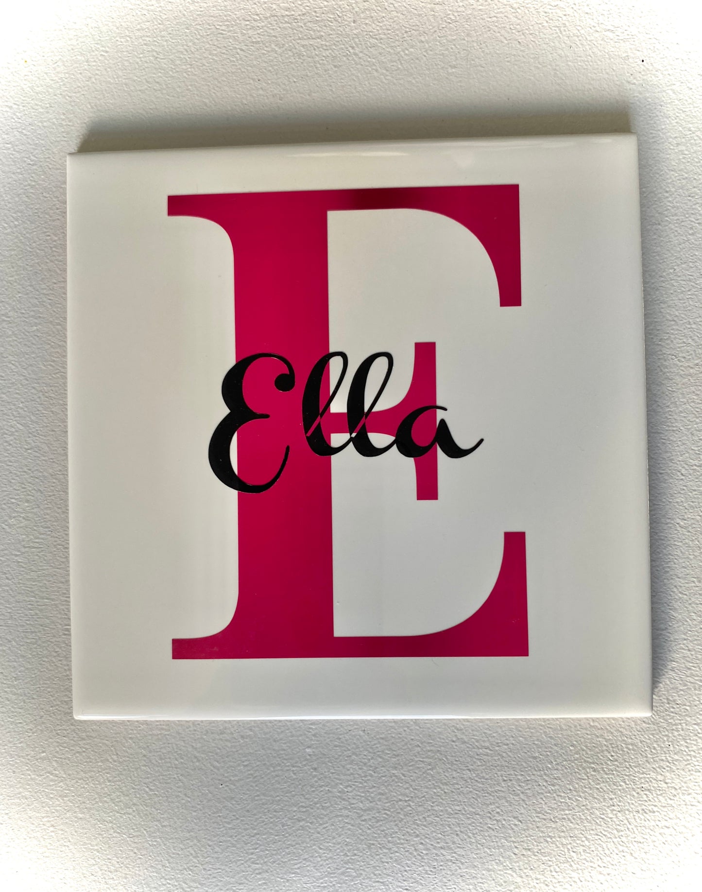 Monogram Name & Initial Tile