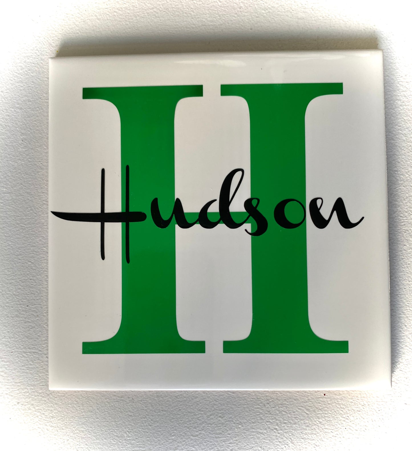Monogram Name & Initial Tile
