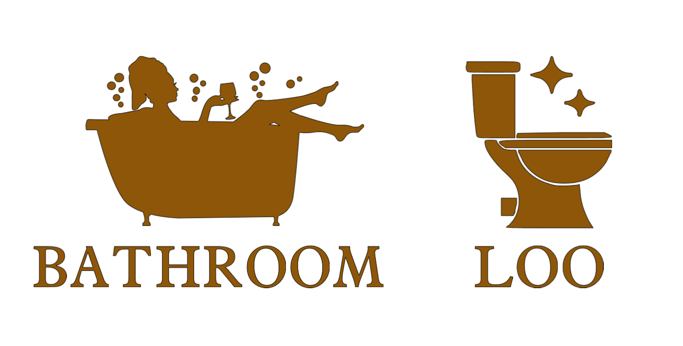 Bathroom Door Decals