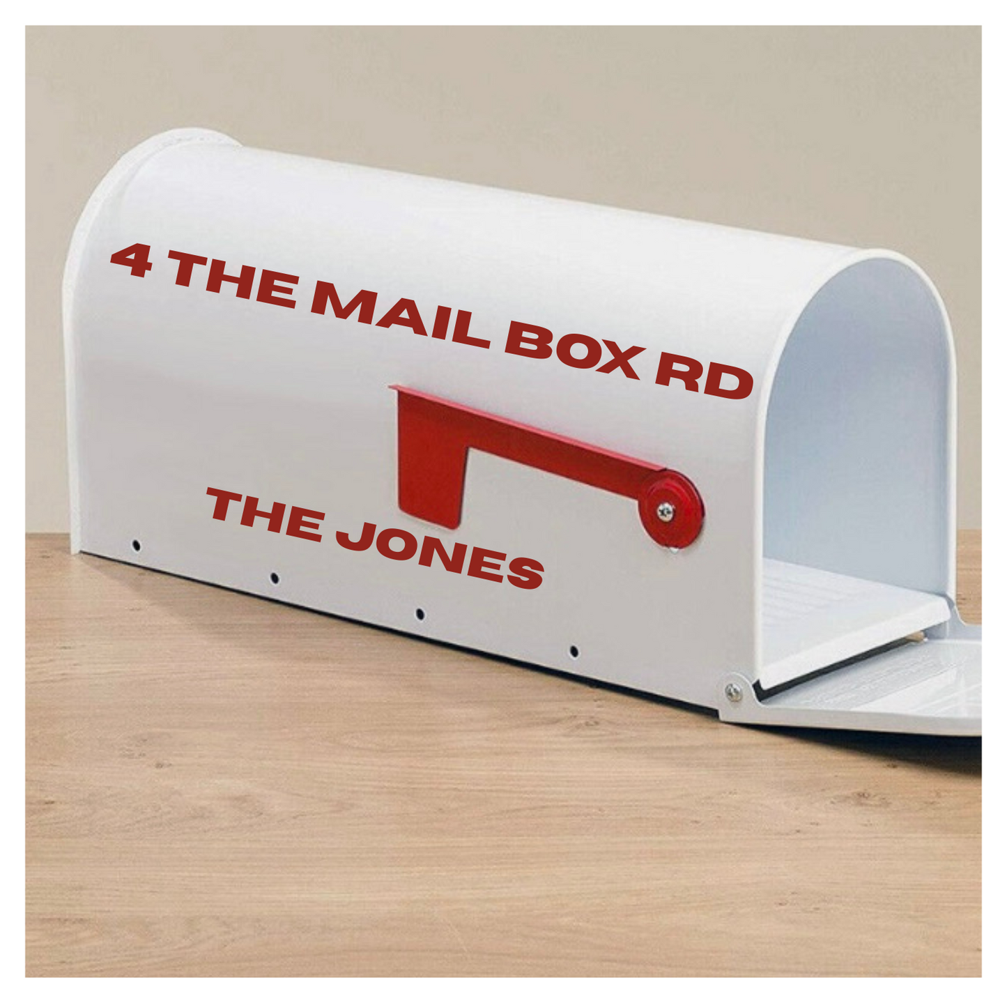 Adhesive Permanent Letterbox Decals