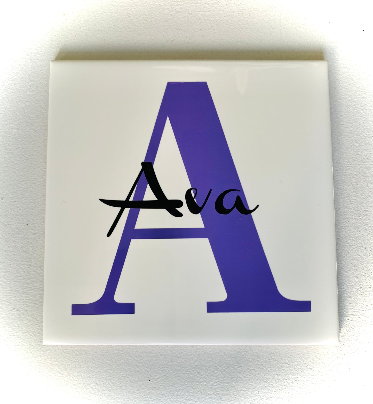 Monogram Name & Initial Tile