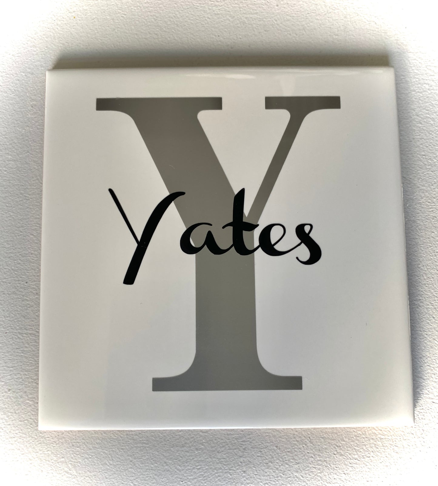 Monogram Name & Initial Tile