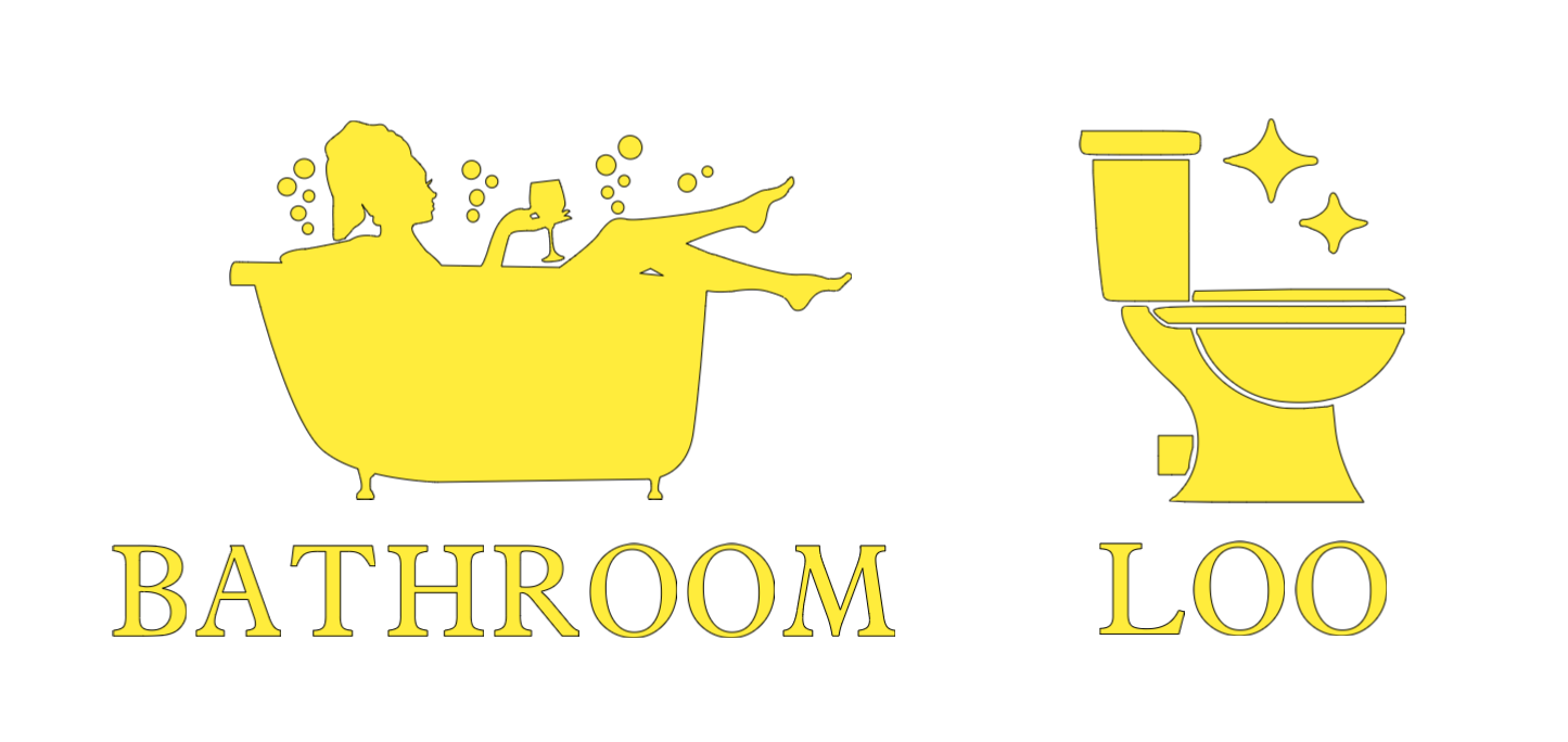 Bathroom Door Decals