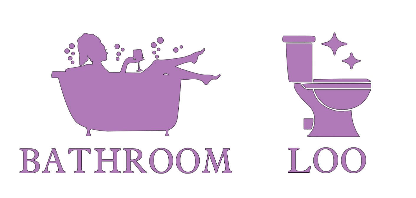 Bathroom Door Decals