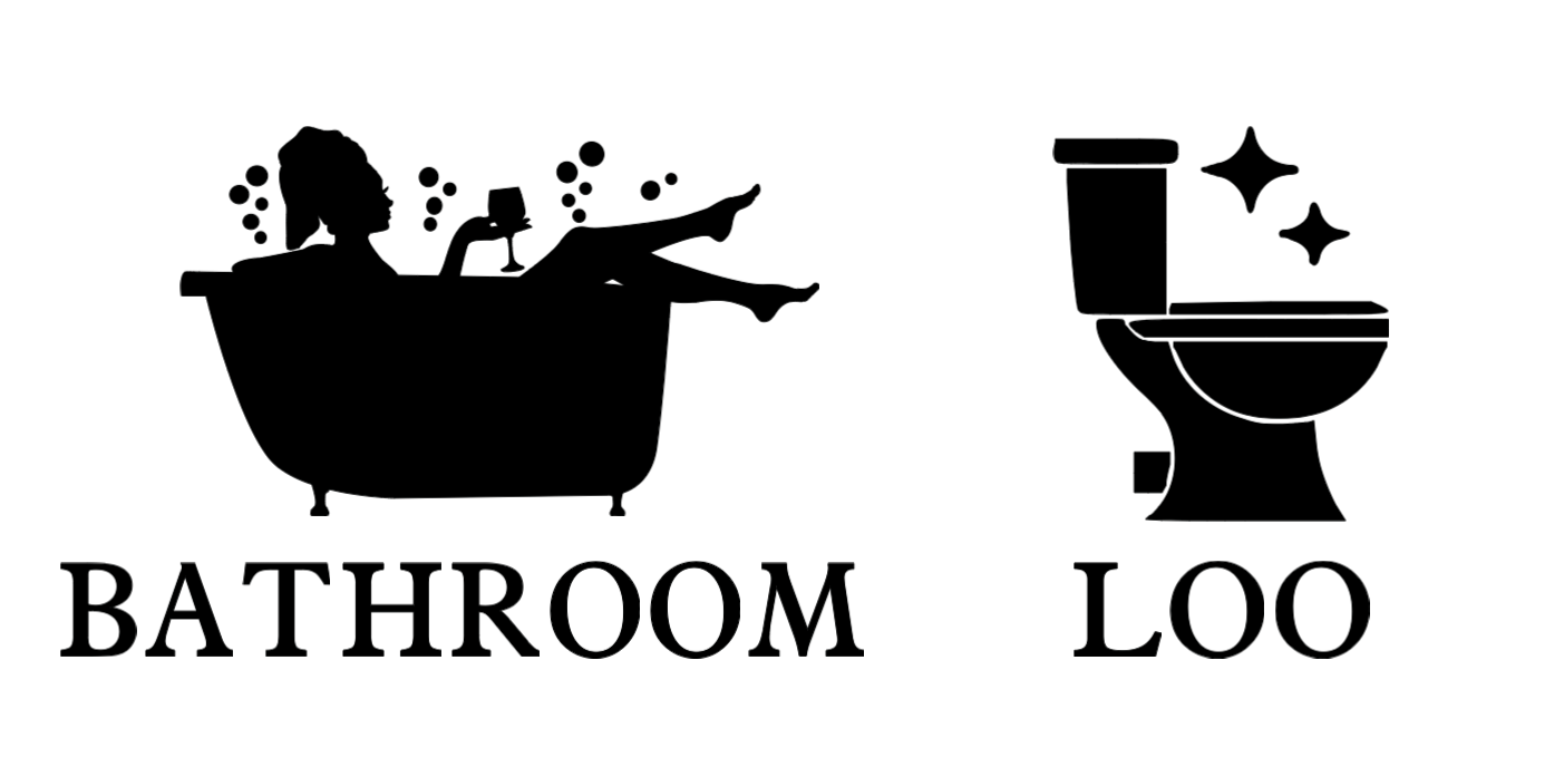 Bathroom Door Decals