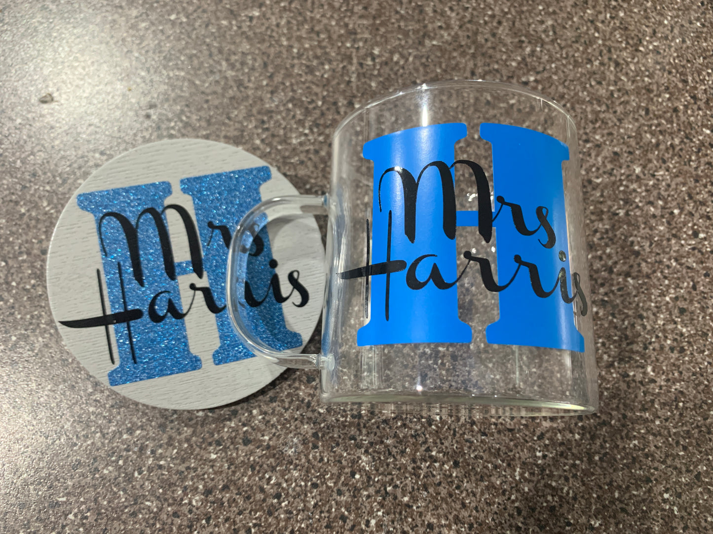 Glass Mug & Coaster Set