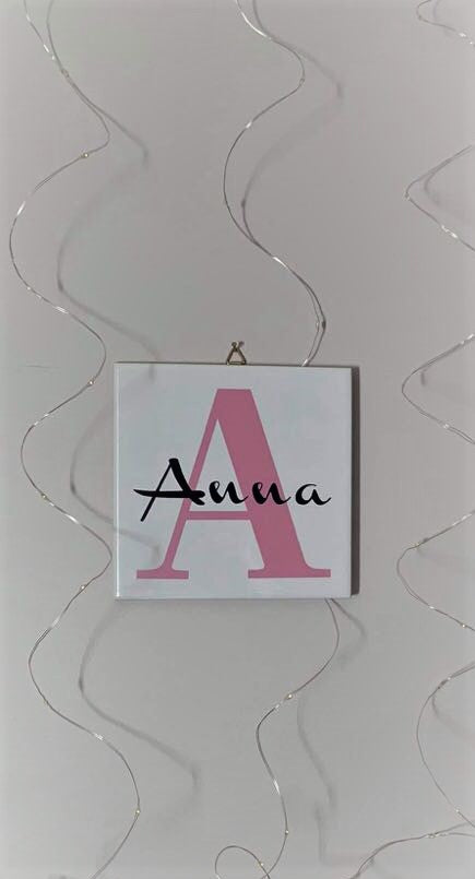 Monogram Name Tile